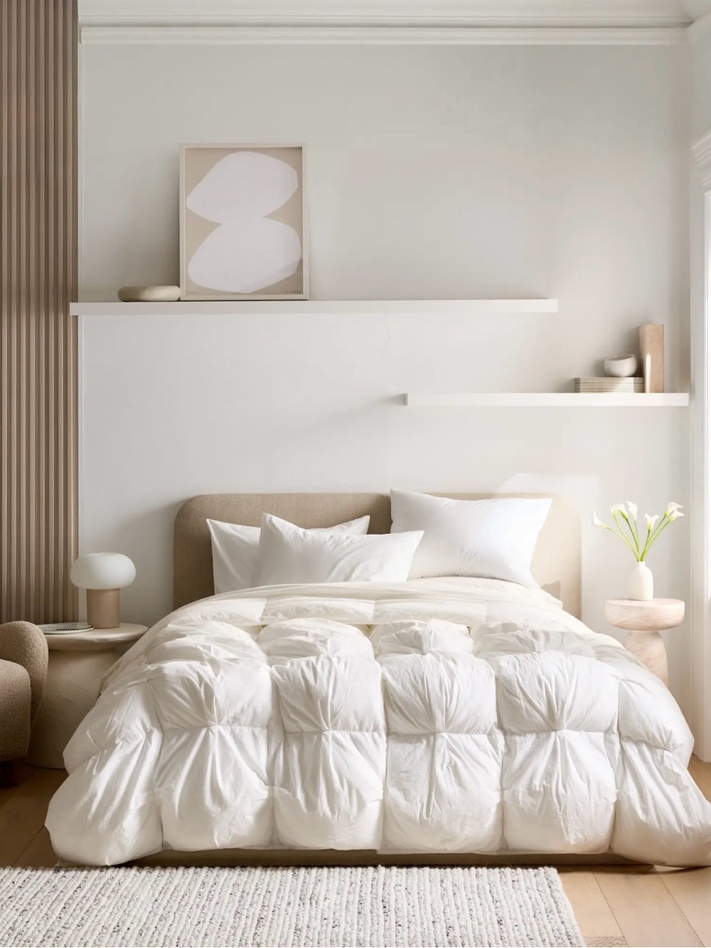 Quince Cotton Pintuck Comforter- Full/Queen - Picture 2 of 6